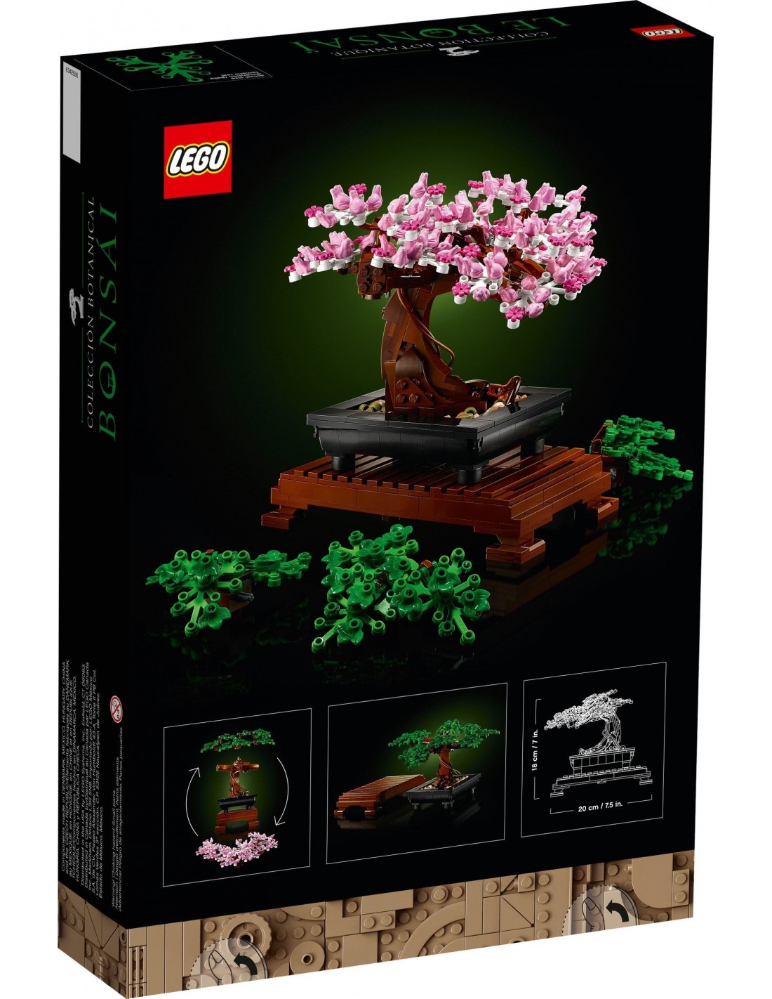 LEGO Icons 10281 Bonsai, Construction, Fleurs Décoratives, Kit Bonsai,  Plantes et Arbre, LEGO Botanical Collection, pour Adulte